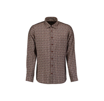 No Excess Overhemd Allover Printed Light Brown (33450951 - 041)