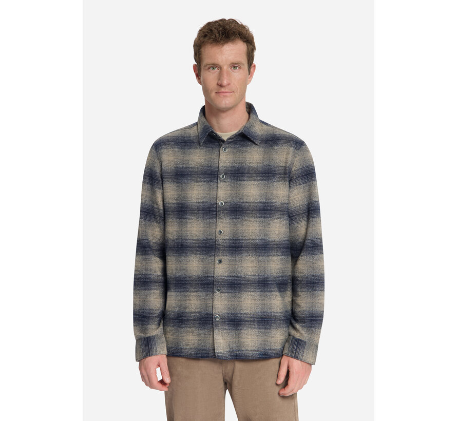 Overhemd Yarn Dyed Flannel Check Dark Night (33430904 - 178)