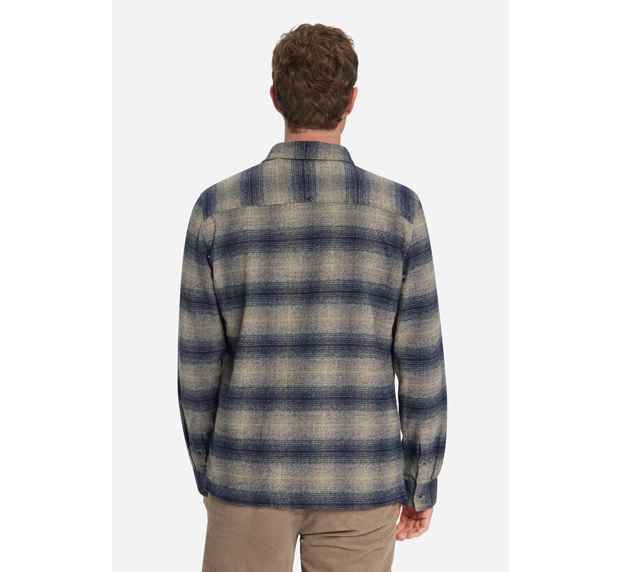 Overhemd Yarn Dyed Flannel Check Dark Night (33430904 - 178)
