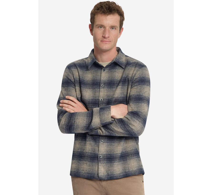Overhemd Yarn Dyed Flannel Check Dark Night (33430904 - 178)