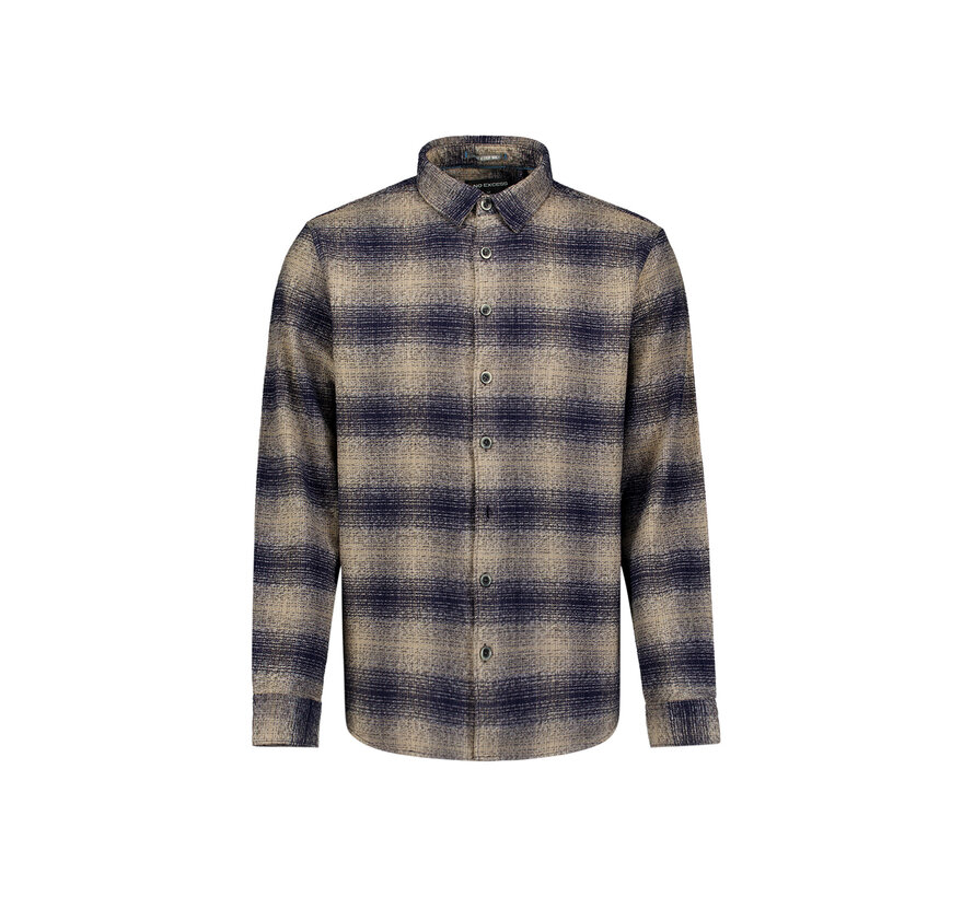 Overhemd Yarn Dyed Flannel Check Dark Night (33430904 - 178)