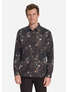 No Excess Overhemd Allover Printed Satin Weave Multicolor (33430947 - 020)