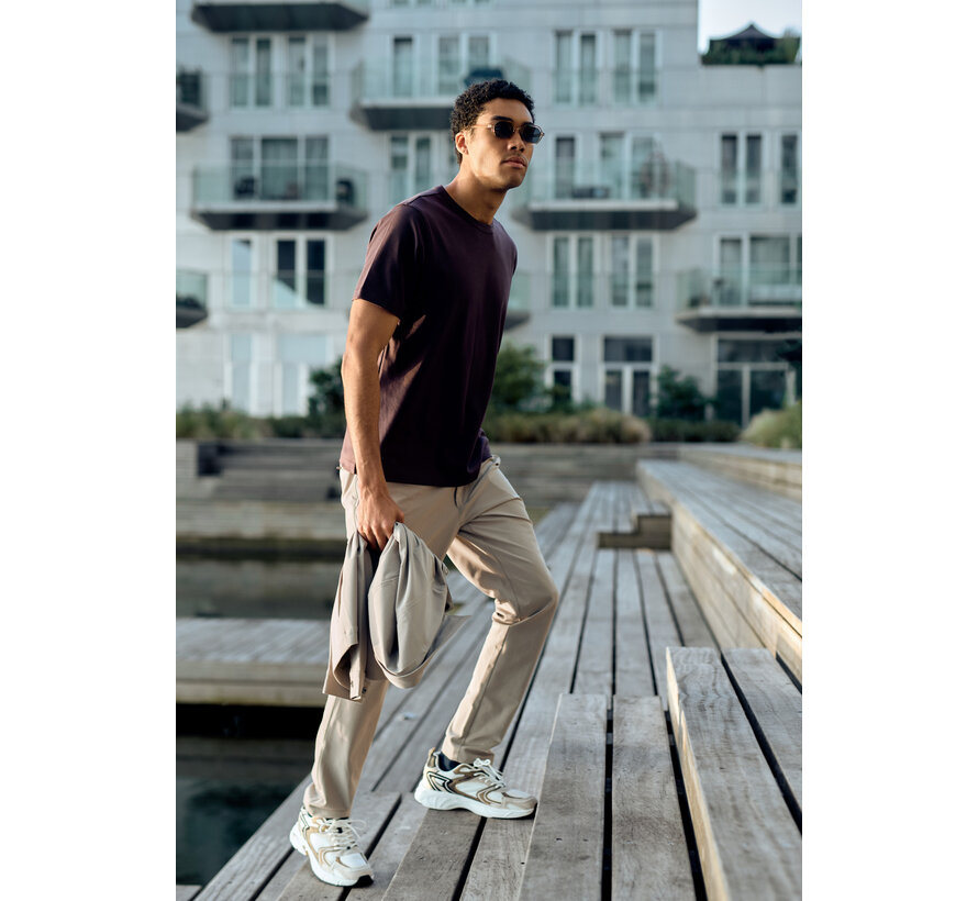 Gabbiano T-shirt interlock heavy BLAZE Burnt Bordeaux (1567127 - 00674)