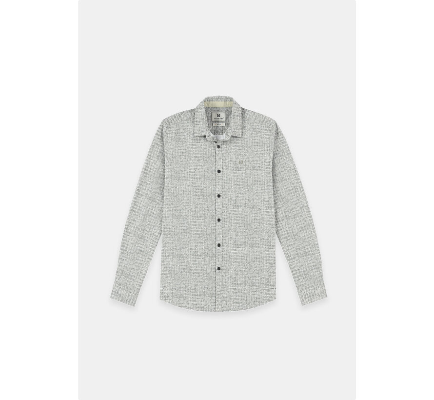 Gabbiano Overhemd Stone Wash Poplin Shirt LS STAN Sage Green (3367351 - 00672)