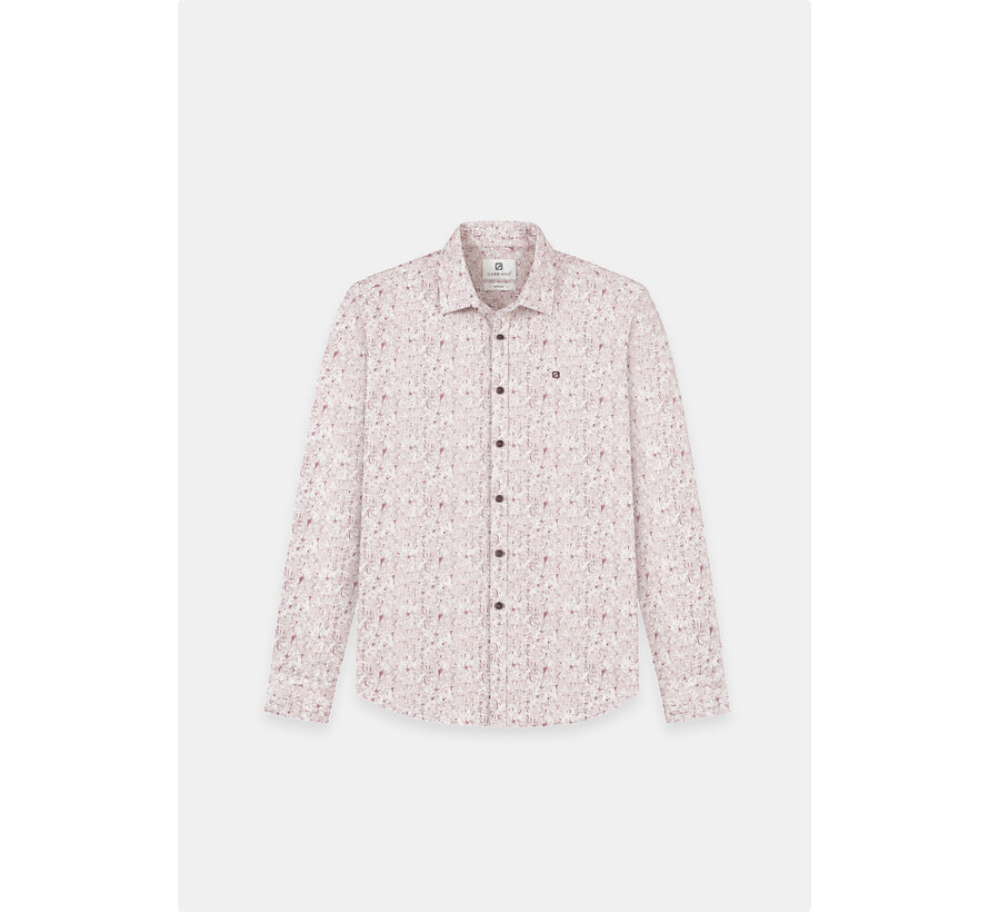 Gabbiano Overhemd Stone Wash Poplin Shirt LS STAN Coastal Sand (3367351 - 00673)