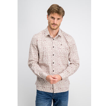 Gabbiano Overhemd Stone Wash Poplin Shirt LS STAN Coastal Sand (3367351 - 00673)