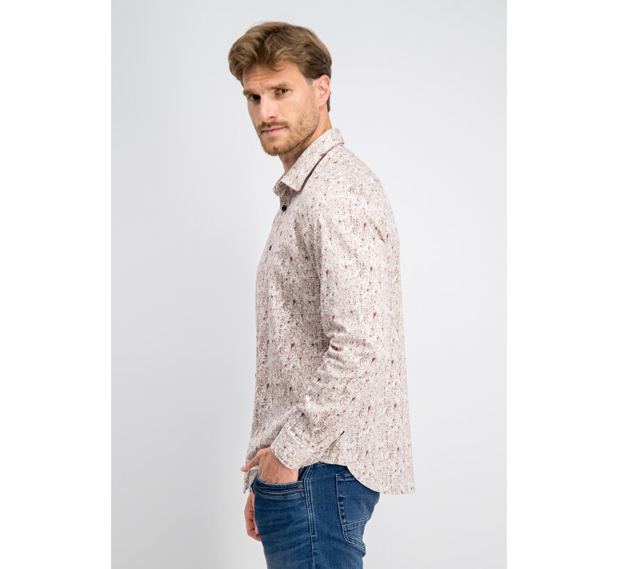 Gabbiano Overhemd Stone Wash Poplin Shirt LS STAN Coastal Sand (3367351 - 00673)