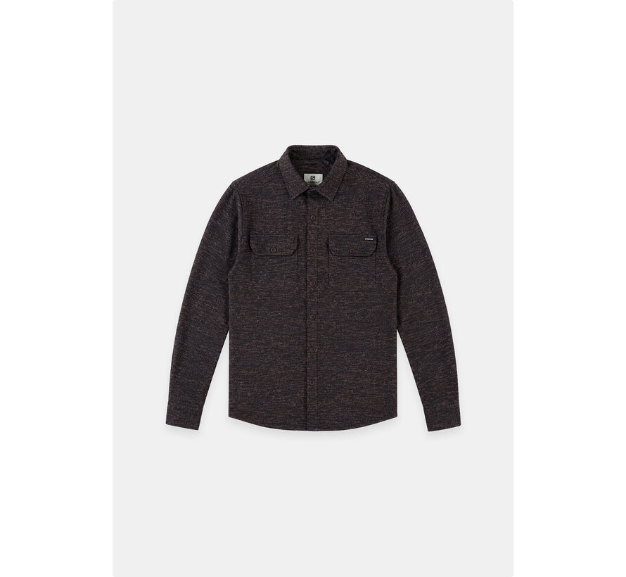Gabbiano Overhemd Jersey Print Shirt HAWK Burnt Bordeaux (3367431 - 00674)