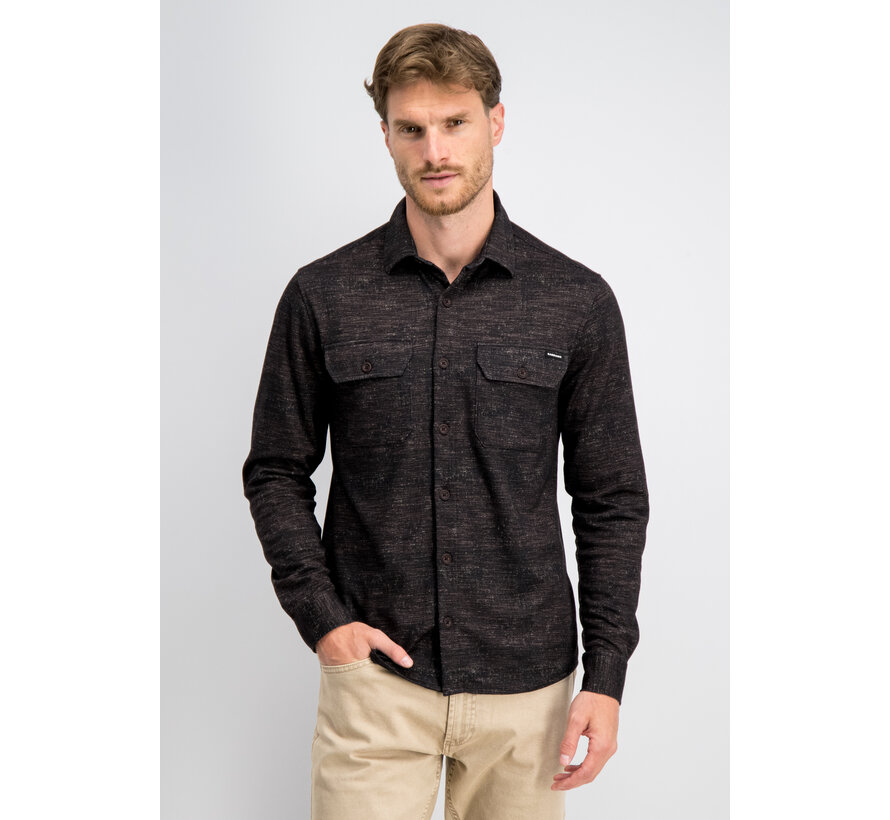 Gabbiano Overhemd Jersey Print Shirt HAWK Burnt Bordeaux (3367431 - 00674)