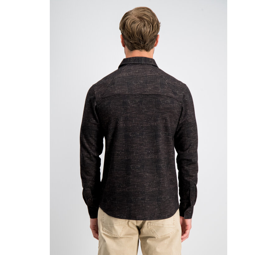 Gabbiano Overhemd Jersey Print Shirt HAWK Burnt Bordeaux (3367431 - 00674)