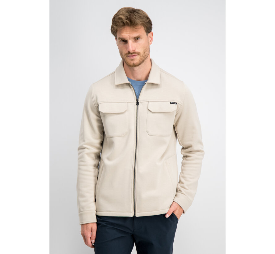 Gabbiano Sweat Zip Overshirt EASON Coastal Sand (4267422 - 00673)