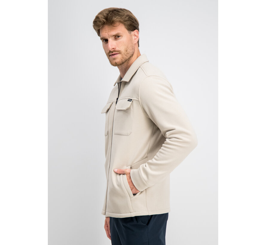 Gabbiano Sweat Zip Overshirt EASON Coastal Sand (4267422 - 00673)