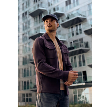 Gabbiano Gabbiano Sweat Zip Overshirt EASON Burnt Bordeaux (4267422 - 00674)