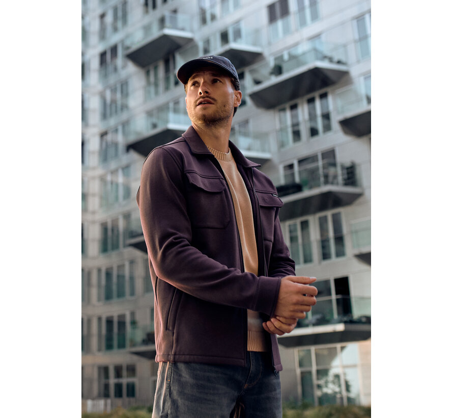 Gabbiano Sweat Zip Overshirt EASON Burnt Bordeaux (4267422 - 00674)