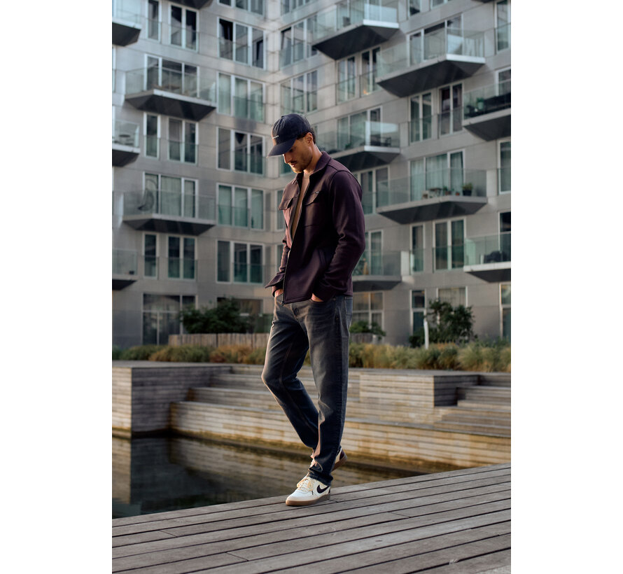 Gabbiano Sweat Zip Overshirt EASON Burnt Bordeaux (4267422 - 00674)