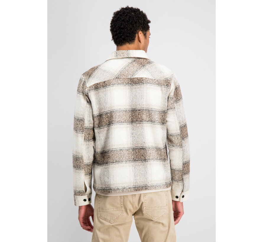 Gabbiano Check Flanel Zip Overshirt GLENN Coastal Sand (4267432 - 00673)