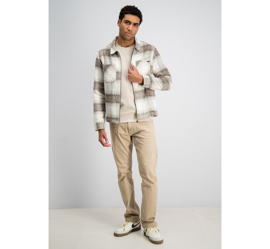 Gabbiano Check Flanel Zip Overshirt GLENN Coastal Sand (4267432 - 00673)