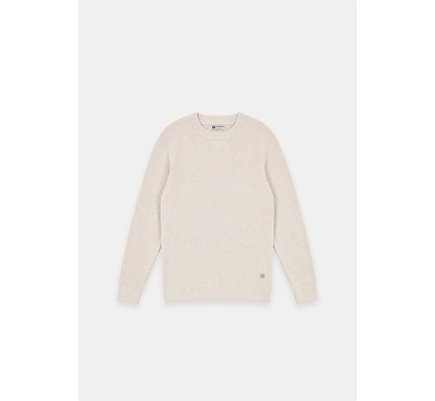 Gabbiano Chenille Knit Crewneck JOCK Coastal Sand (6167272 - 00673)