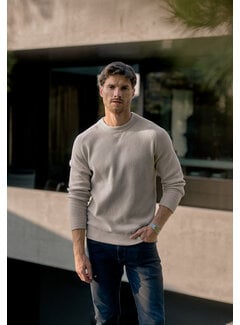 Gabbiano Gabbiano Chenille Knit Crewneck JOCK Coastal Sand (6167272 - 00673)