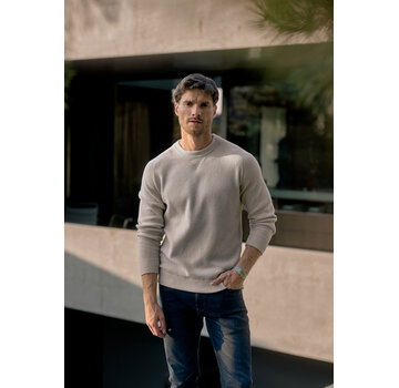 Gabbiano Gabbiano Chenille Knit Crewneck JOCK Coastal Sand (6167272 - 00673)