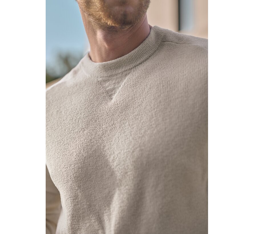 Gabbiano Chenille Knit Crewneck JOCK Coastal Sand (6167272 - 00673)
