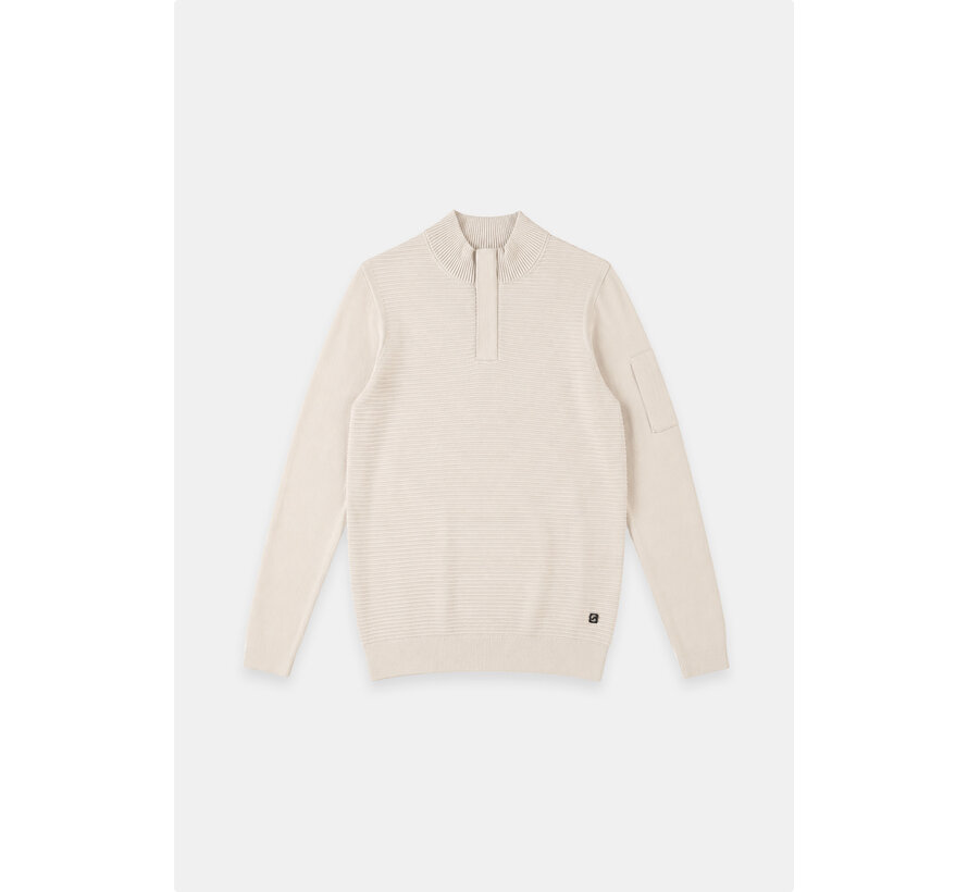 Gabbiano Tech Knit Half Zip HOYT Coastal Sand (6167278 - 00673)