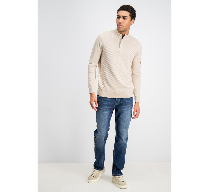 Gabbiano Tech Knit Half Zip HOYT Coastal Sand (6167278 - 00673)