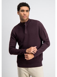 Gabbiano Gabbiano Tech Knit Half Zip HOYT Burnt Bordeaux (6167278 - 00674)