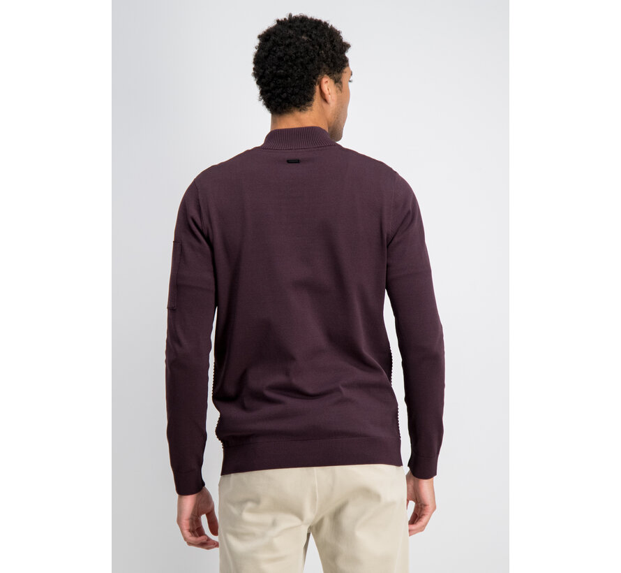 Gabbiano Tech Knit Half Zip HOYT Burnt Bordeaux (6167278 - 00674)