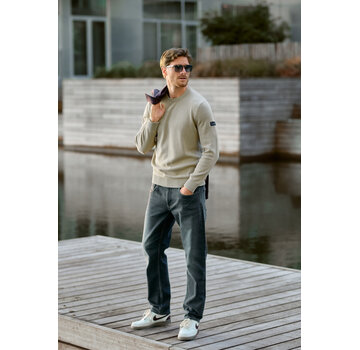 Gabbiano Gabbiano Garment Dye Crewneck Knit EWAN Sage Green (6167283 - 00672)
