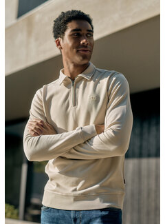 Gabbiano Gabbiano Diagnal Sweat Polo KEAN Coastal Sand (7767533 - 00673)