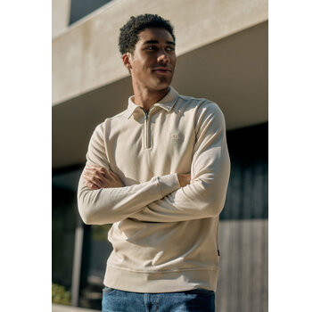 Gabbiano Gabbiano Diagnal Sweat Polo KEAN Coastal Sand (7767533 - 00673)