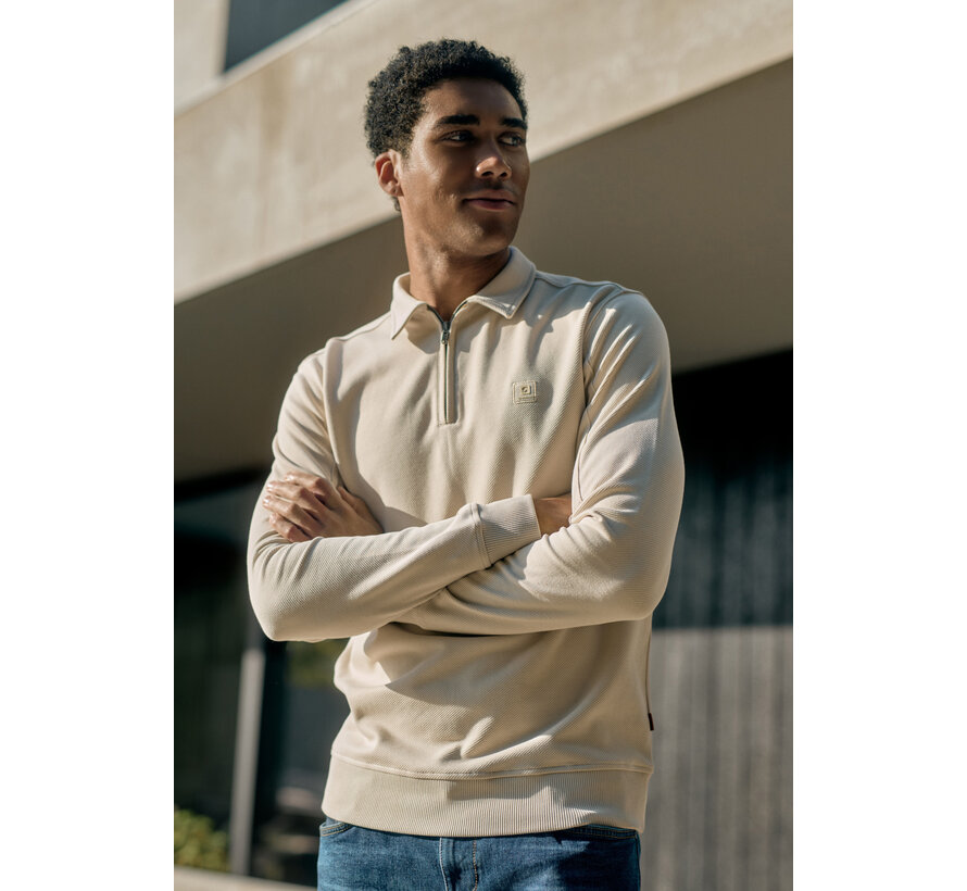 Gabbiano Diagnal Sweat Polo KEAN Coastal Sand (7767533 - 00673)