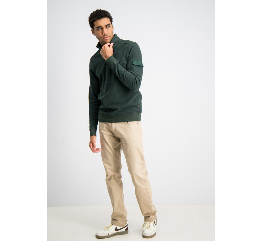 Gabbiano Jacquard Stripe Skipper Sweat GRANT Highland Green (7767534 - 00675)