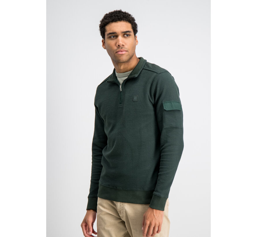 Gabbiano Jacquard Stripe Skipper Sweat GRANT Highland Green (7767534 - 00675)