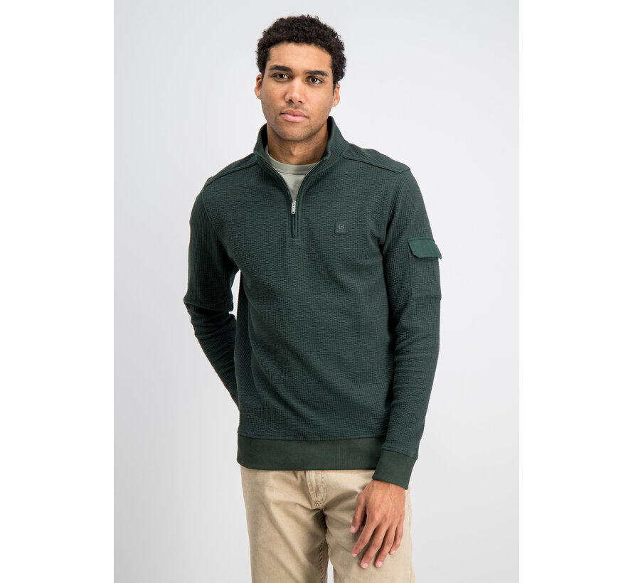 Gabbiano Jacquard Stripe Skipper Sweat GRANT Highland Green (7767534 - 00675)