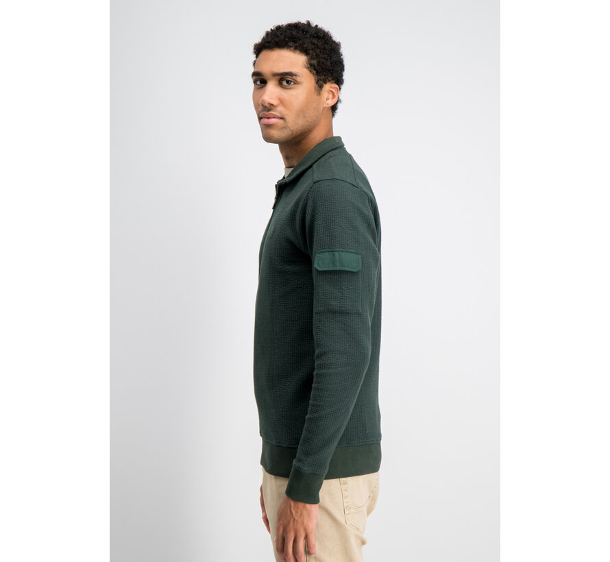Gabbiano Jacquard Stripe Skipper Sweat GRANT Highland Green (7767534 - 00675)