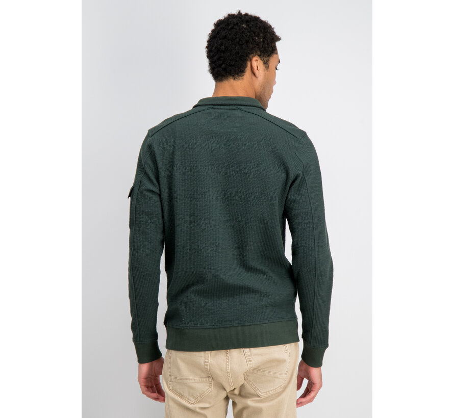 Gabbiano Jacquard Stripe Skipper Sweat GRANT Highland Green (7767534 - 00675)