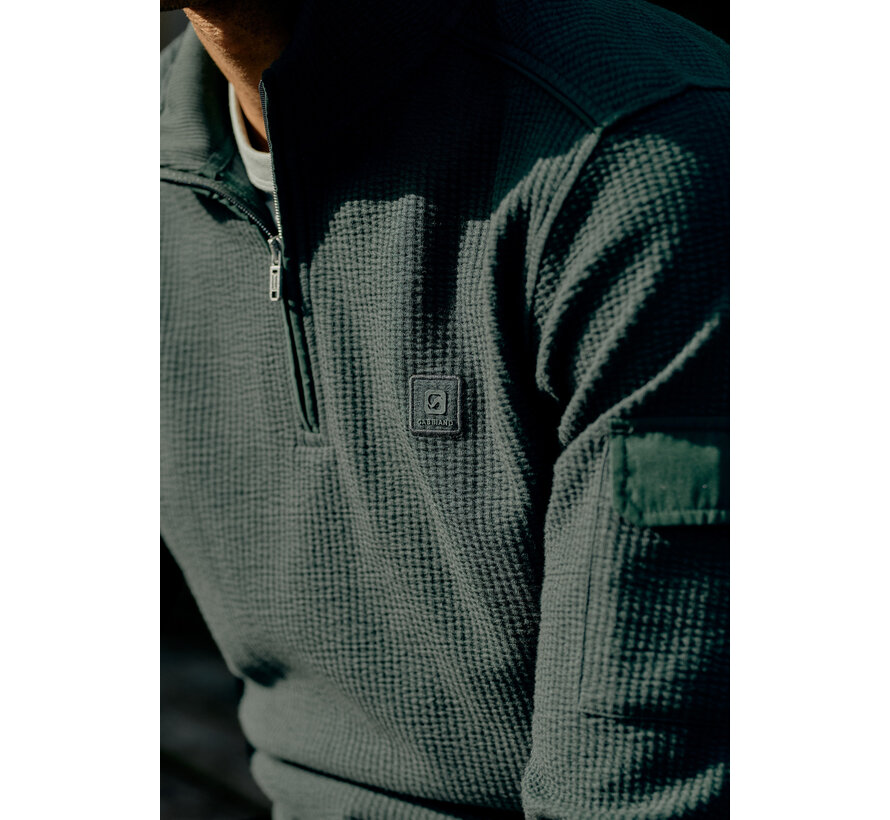 Gabbiano Jacquard Stripe Skipper Sweat GRANT Highland Green (7767534 - 00675)