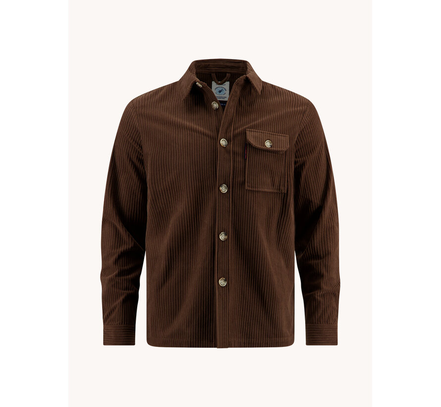 A Fish Named Fred Overshirt Chocolate Brown (34.023 - 200)