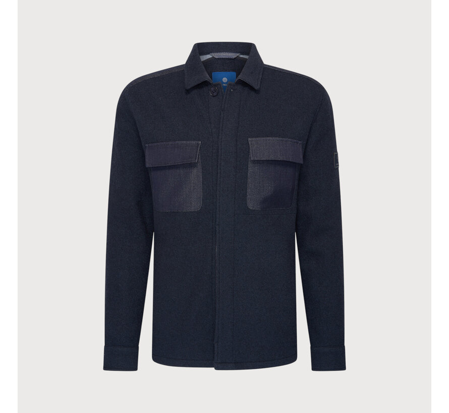 Blue Industry Shirt Jacket Navy (STEFANO-W26-M12)