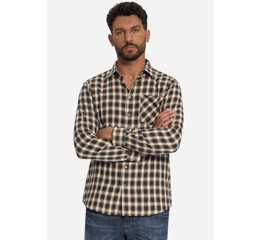 Overhemd Yarn Dyed Check Herringbone Weave (33490996 - 048)