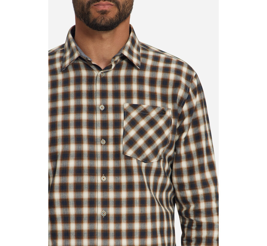 Overhemd Yarn Dyed Check Herringbone Weave (33490996 - 048)