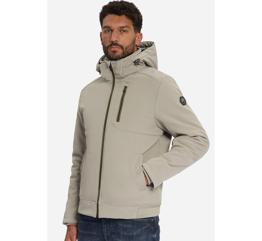 No Excess Jas Short Fit Softshell Taupe (33630907 - 044)