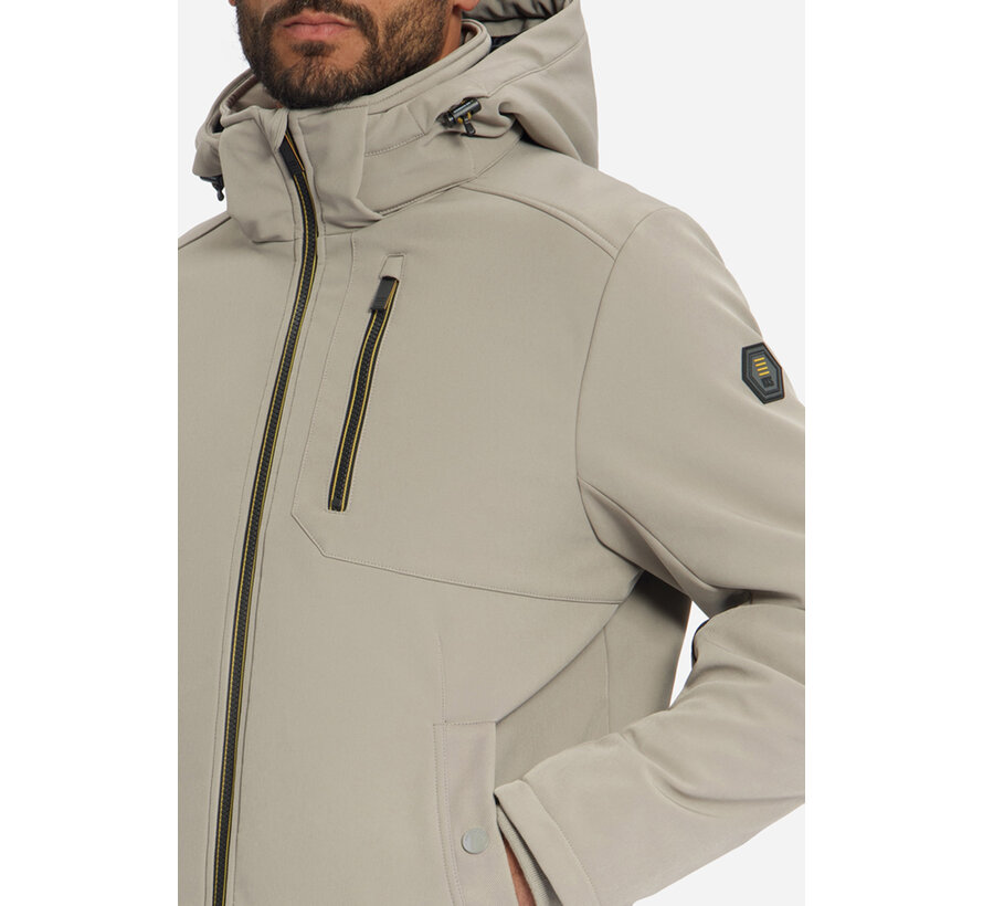 No Excess Jas Short Fit Softshell Taupe (33630907 - 044)