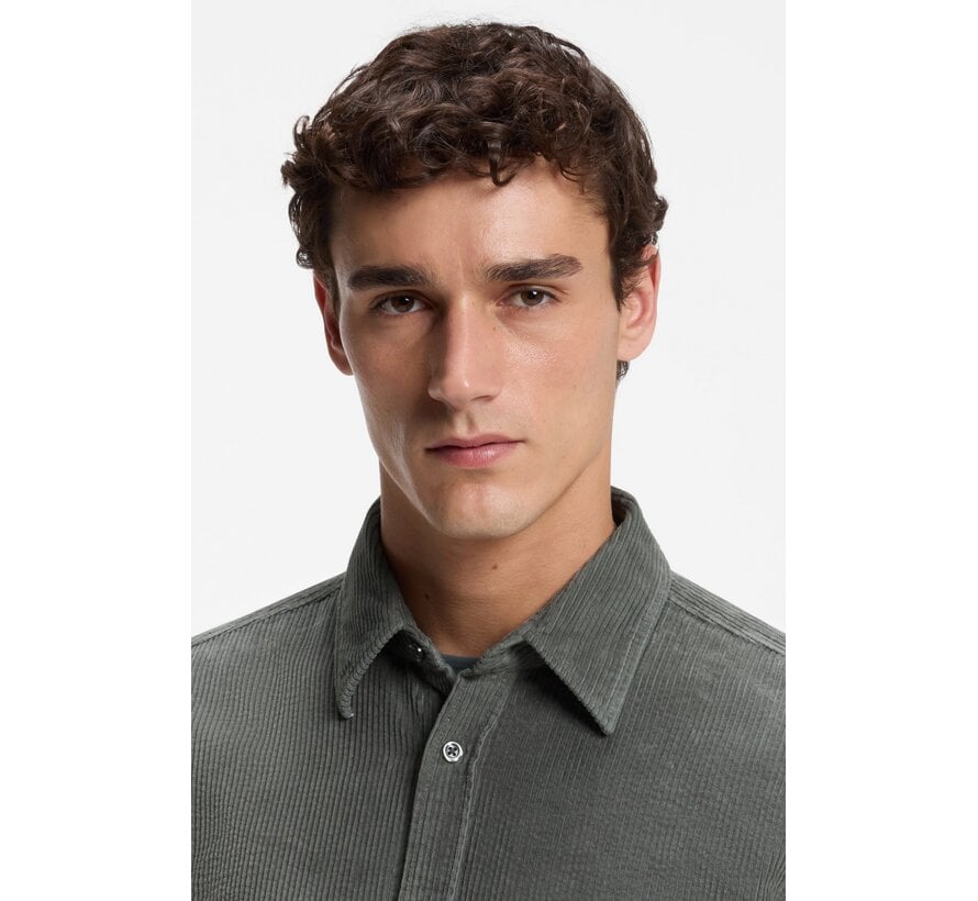 Hugo Boss Orange Overhemd Relegant Corduroy Open Green (50569609 - 377)