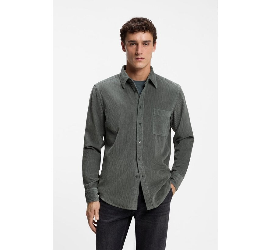 Hugo Boss Orange Overhemd Relegant Corduroy Open Green (50569609 - 377)