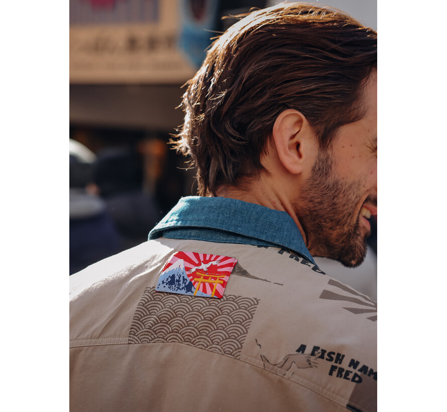 A Fish Named Fred Overshirt Tokyo Trip Oriental Sand (34.032 - 205)