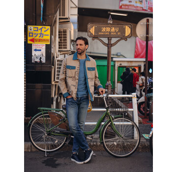 A Fish Named Fred A Fish Named Fred Overshirt Tokyo Trip Oriental Sand (34.032 - 205)
