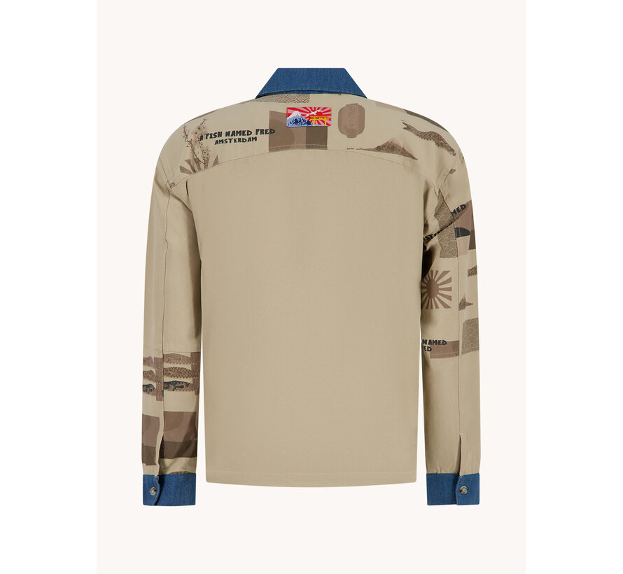 A Fish Named Fred Overshirt Tokyo Trip Oriental Sand (34.032 - 205)